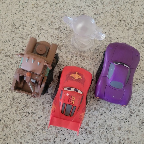 CARS DISNEY INFINITY LOT 4 Bundle Figure Characters+Crystal - Picture 4 of 9